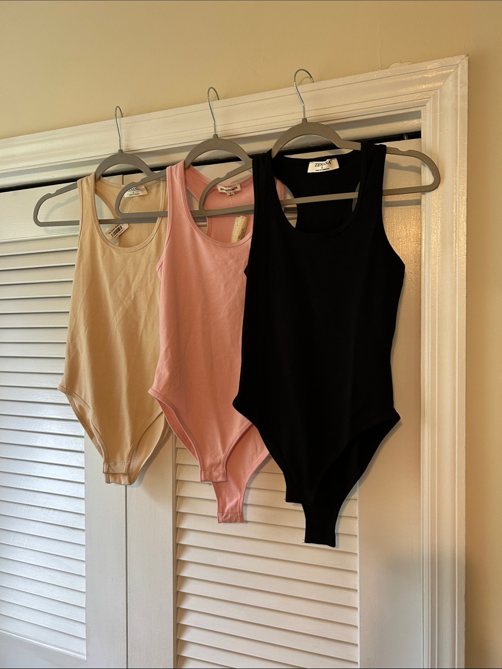 Zenana Outfitters Black Ribbed Racerback Tank